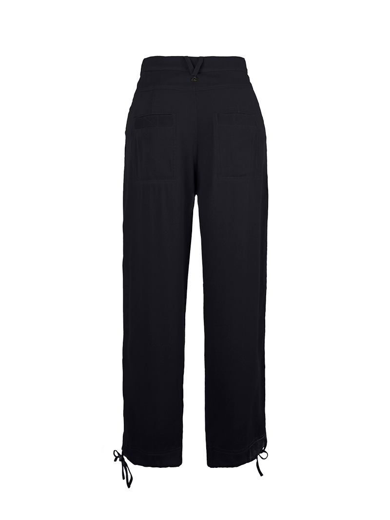 Luma pants in black - ghost back view
