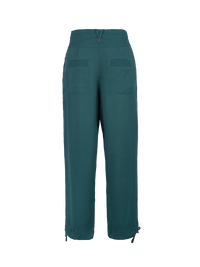 Luma pants in pine green - ghost back view