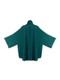 Marina short kimono in pine green - ghost back view