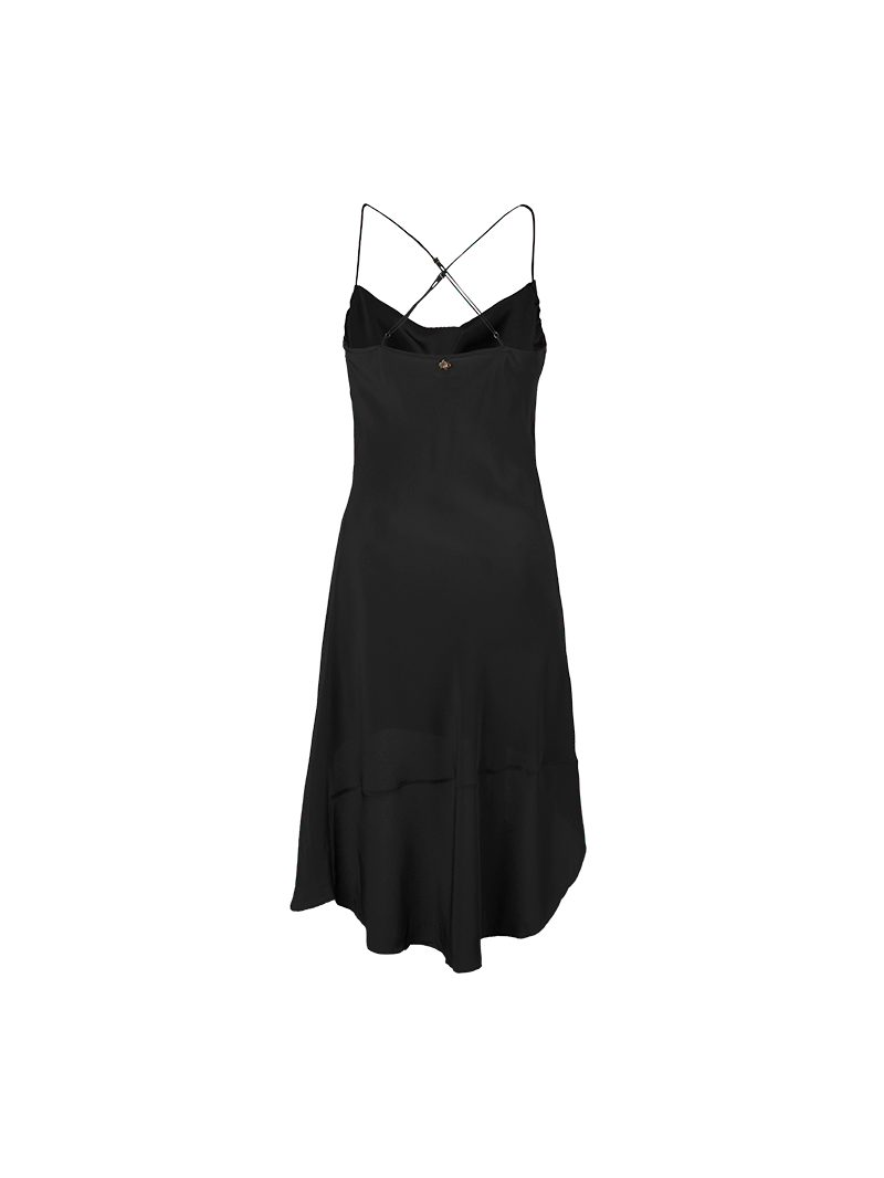 Maz mini black dress - ghost back view