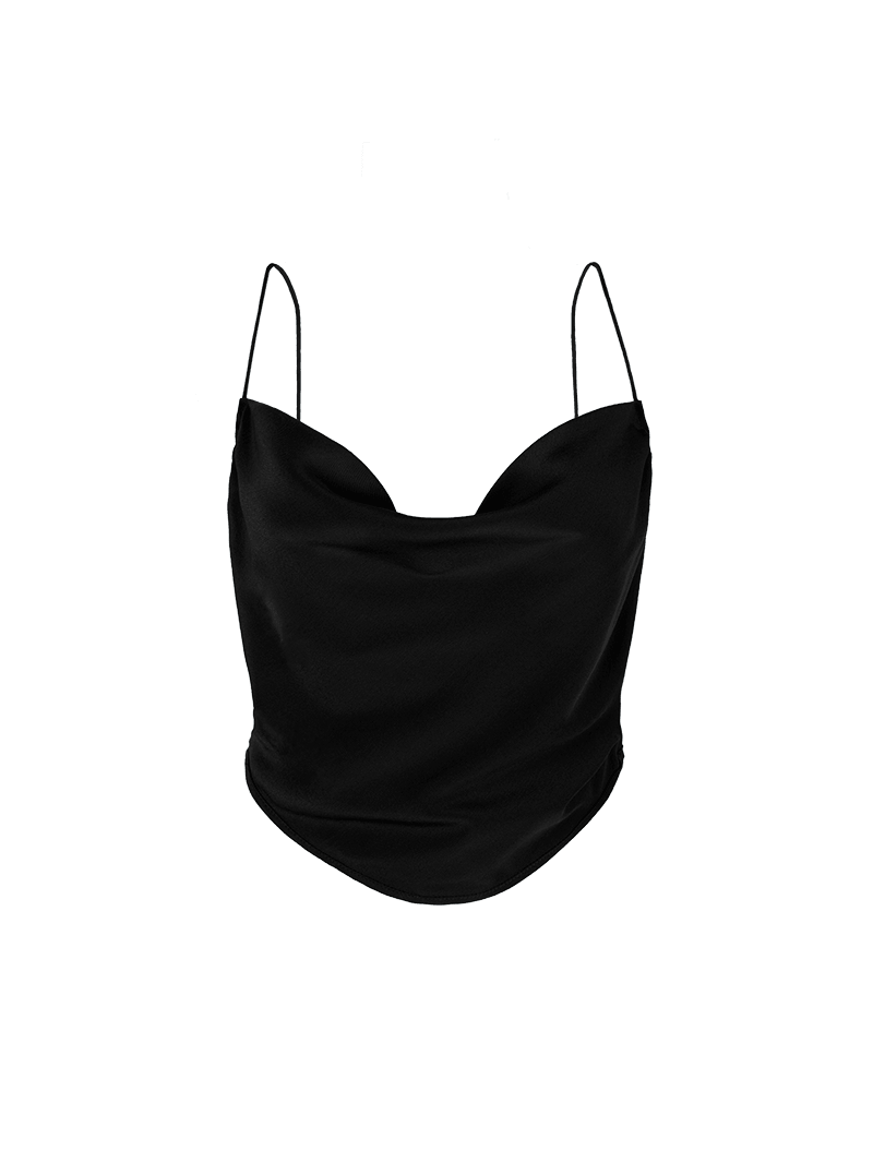 Maz black top - ghost front view