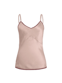 Melody Top in wood rose color - ghost front view