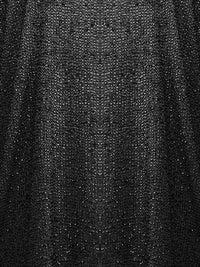 Nyx beaded mini black dress - sequins close-up detail