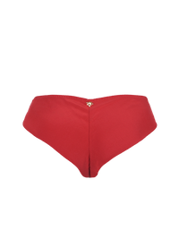 Polie silk crepe underwear in red - ghost back view