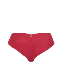 Polie silk crepe underwear in red - ghost back view