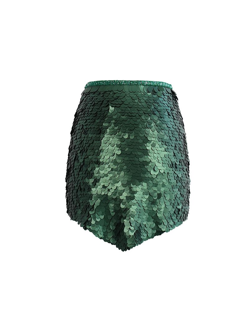 Prague mini skirt in botanic green - video view