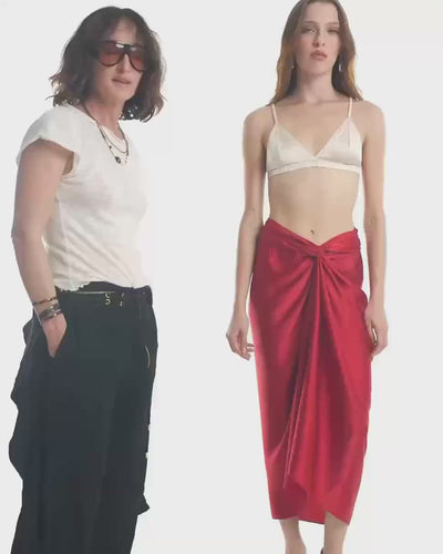 Shakti midi skirt in red - ways to wear - styling video