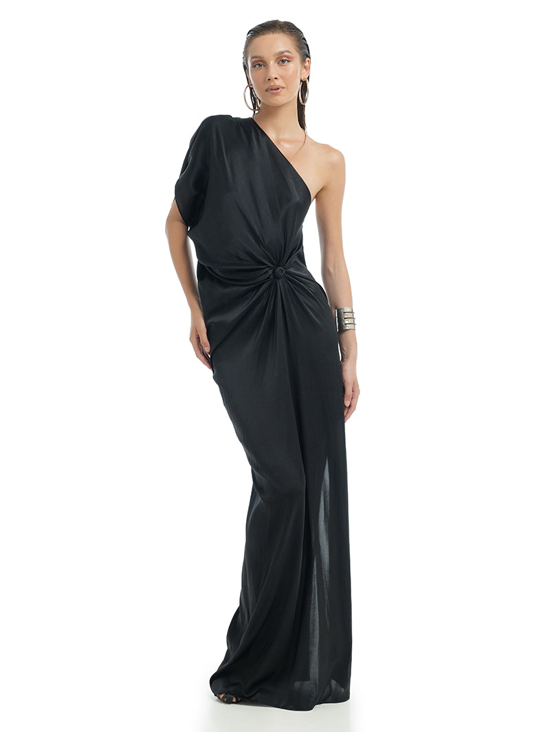 Ganesha Maxi Dress in black - video
