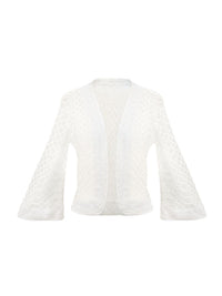 Snake Bolero in white - ghost front view