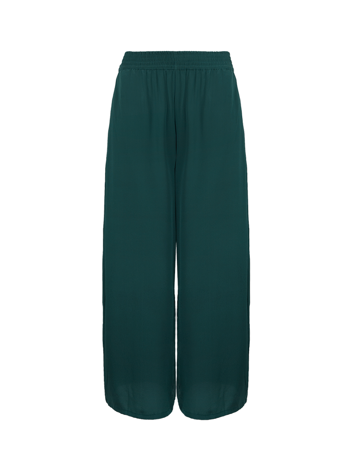 Tamia pants in pine green - ghost front view