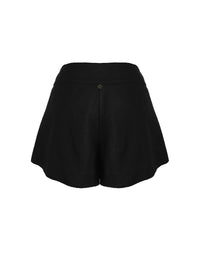 Tulip shorts in black - ghost back view