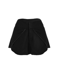 Tulip linen blend shorts black - ghost front view