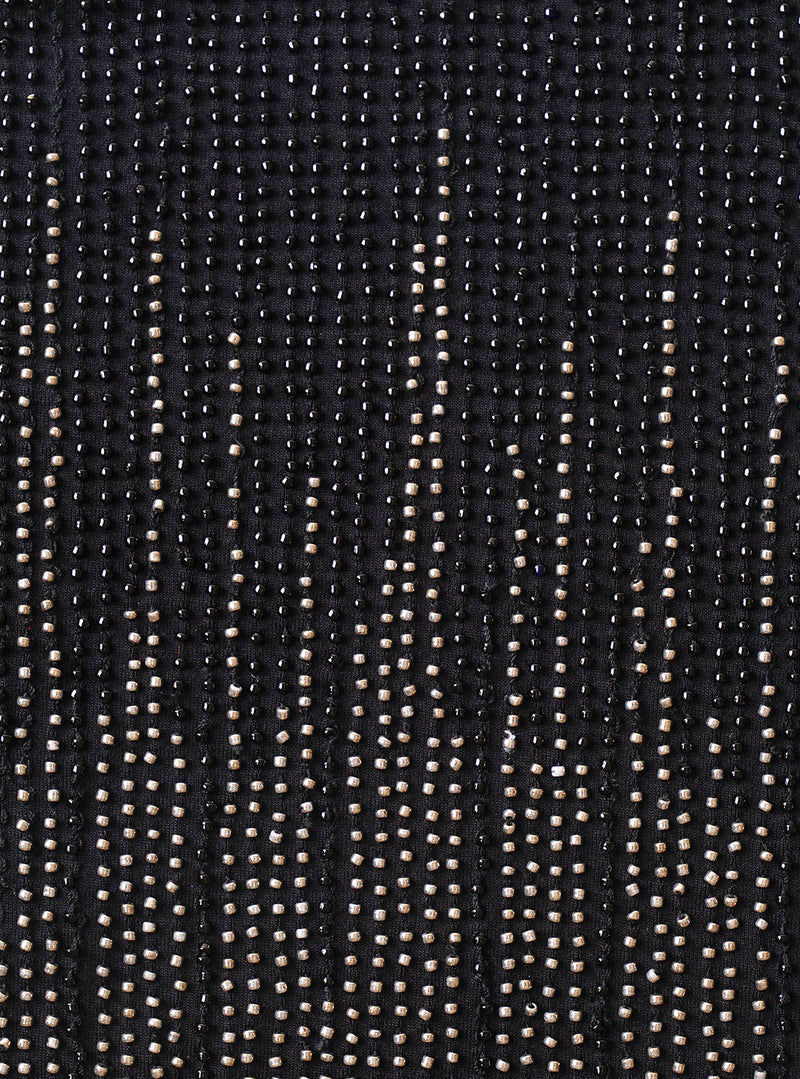 Glass Beads Black Dress - Lily Jean