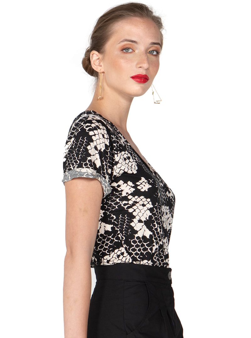 V Top Print